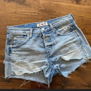 AMO Cutoff Jean shorts from Anthropologie